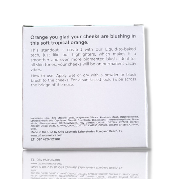 OFRA Baked Blush in "Mai Tai" *BNIB* and SLMISSGLAM Blush Brush TT04 Duo New - Picture 10 of 16